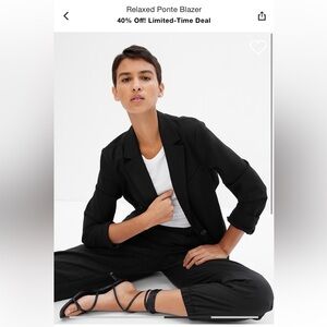 GAP relaxed ponte blazer